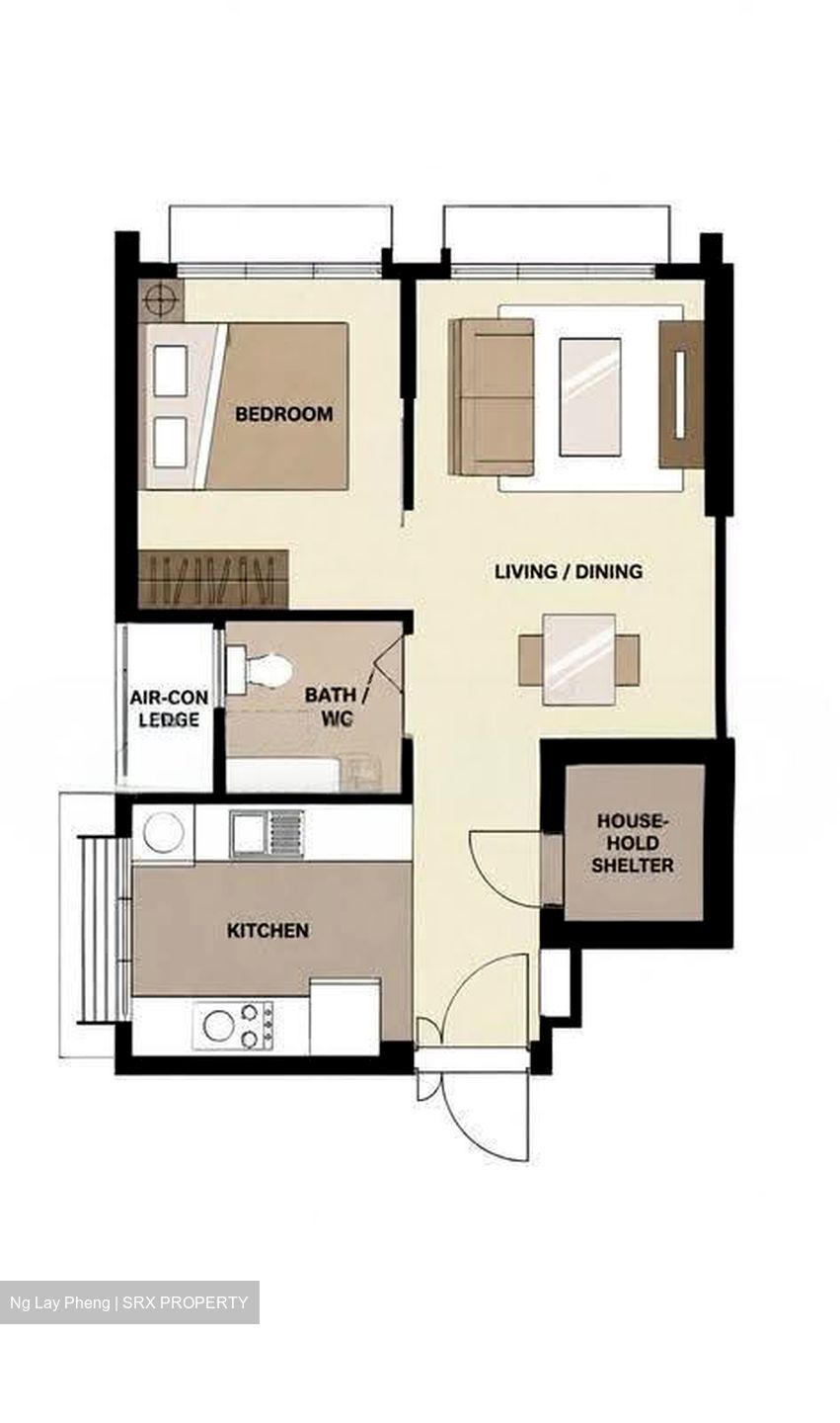 Blk 421B Northshore Straitsview (Punggol), HDB 2 Rooms #620144311
